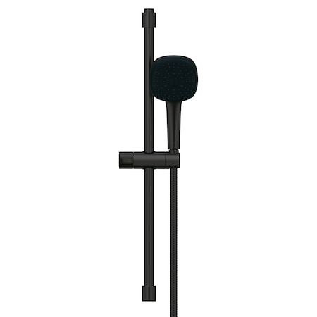 Grohe Tempesta Square 110 24In Shower Rail Set, 3-Spray In Matte Black 269062432